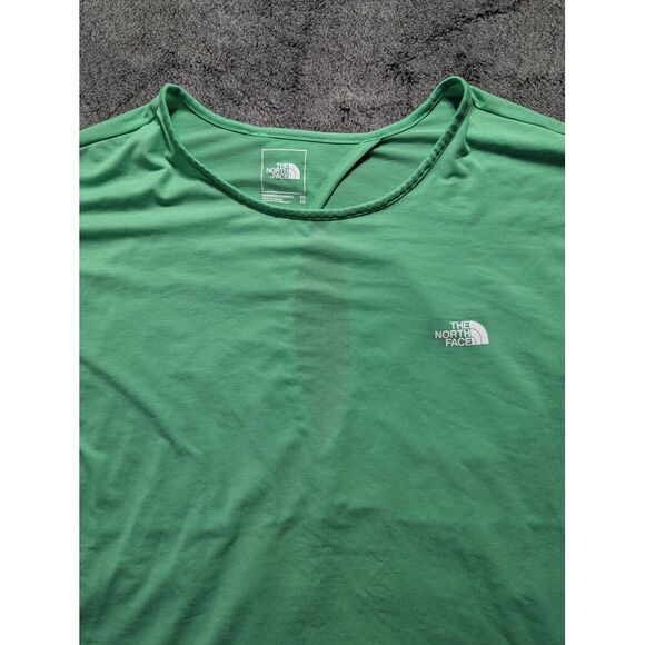 The North Face Athletic Short Sleeve Shirt Women's Plus Size 2X Green - Picture 2 of 11